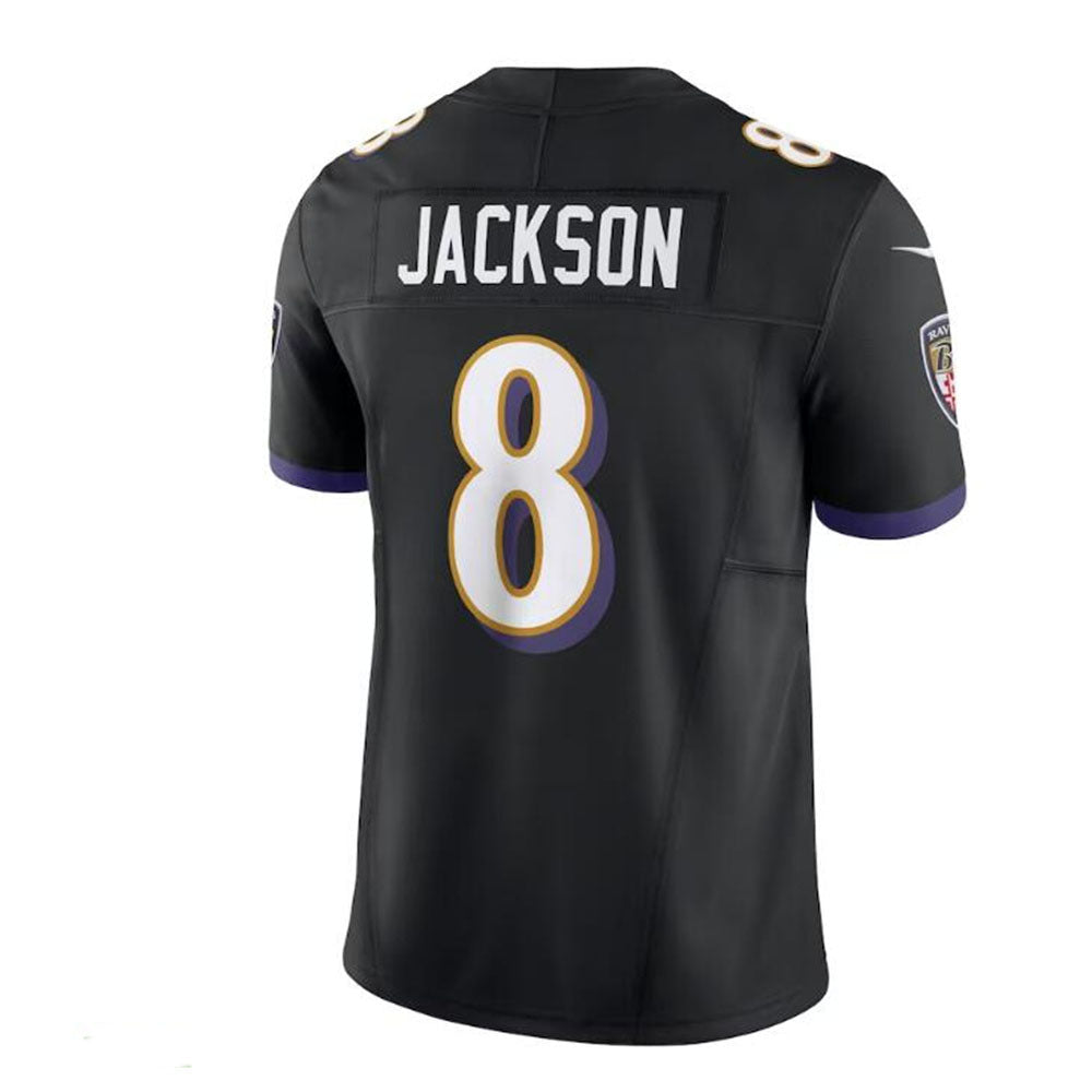 B.Ravens #8 Lamar Jackson Black Vapor F.U.S.E. Limited Jersey Stitched American Football Jerseys