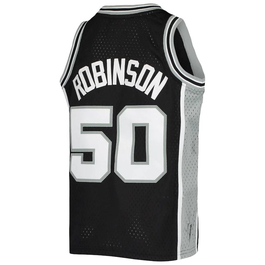 S.Antonio Spurs #50 David Robinson Mitchell & Ness 1998-99 Hardwood Classics Swingman Throwback Jersey Black Stitched American Basketball Jersey