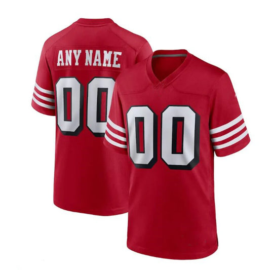 Custom SF.49ers Red Vapor F.U.S.E. Limited Jersey