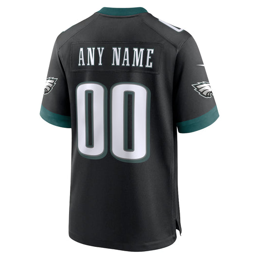 Custom P.Eagles Black Vapor F.U.S.E. Limited Jersey