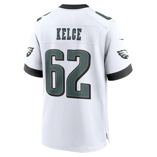 P.Eagles #62 Jason Kelce White Vapor F.U.S.E. Limited Jersey