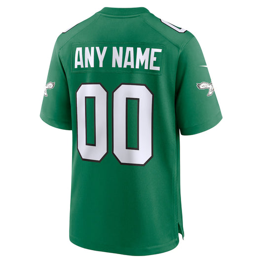 Custom P.Eagles Kelly Green Vapor F.U.S.E. Limited Jersey