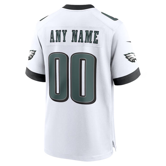 Custom P.Eagles White Vapor F.U.S.E. Limited Jersey